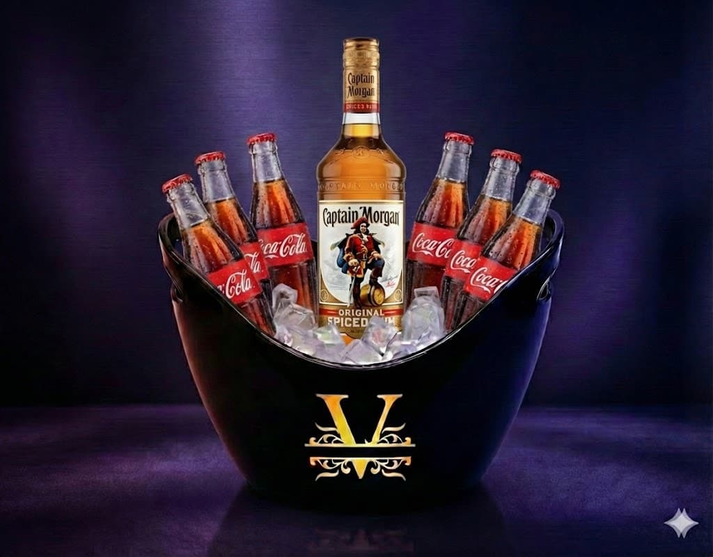 Captain Morgan Spiced Rum - 0.7L bottle package